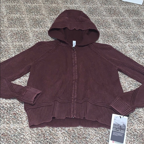 lululemon athletica Tops - NWT Burgundy zip up